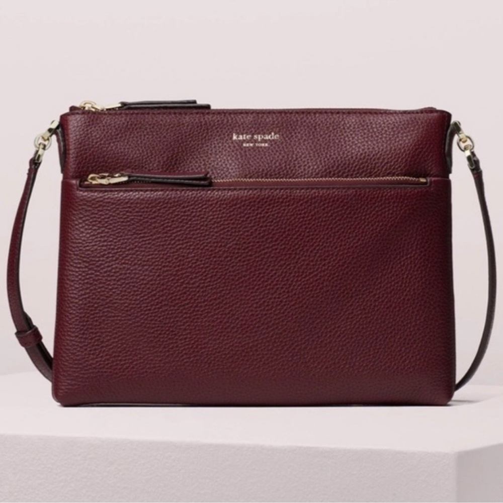 kate spade Polly Medium Crossbody in Cherrywood NWT